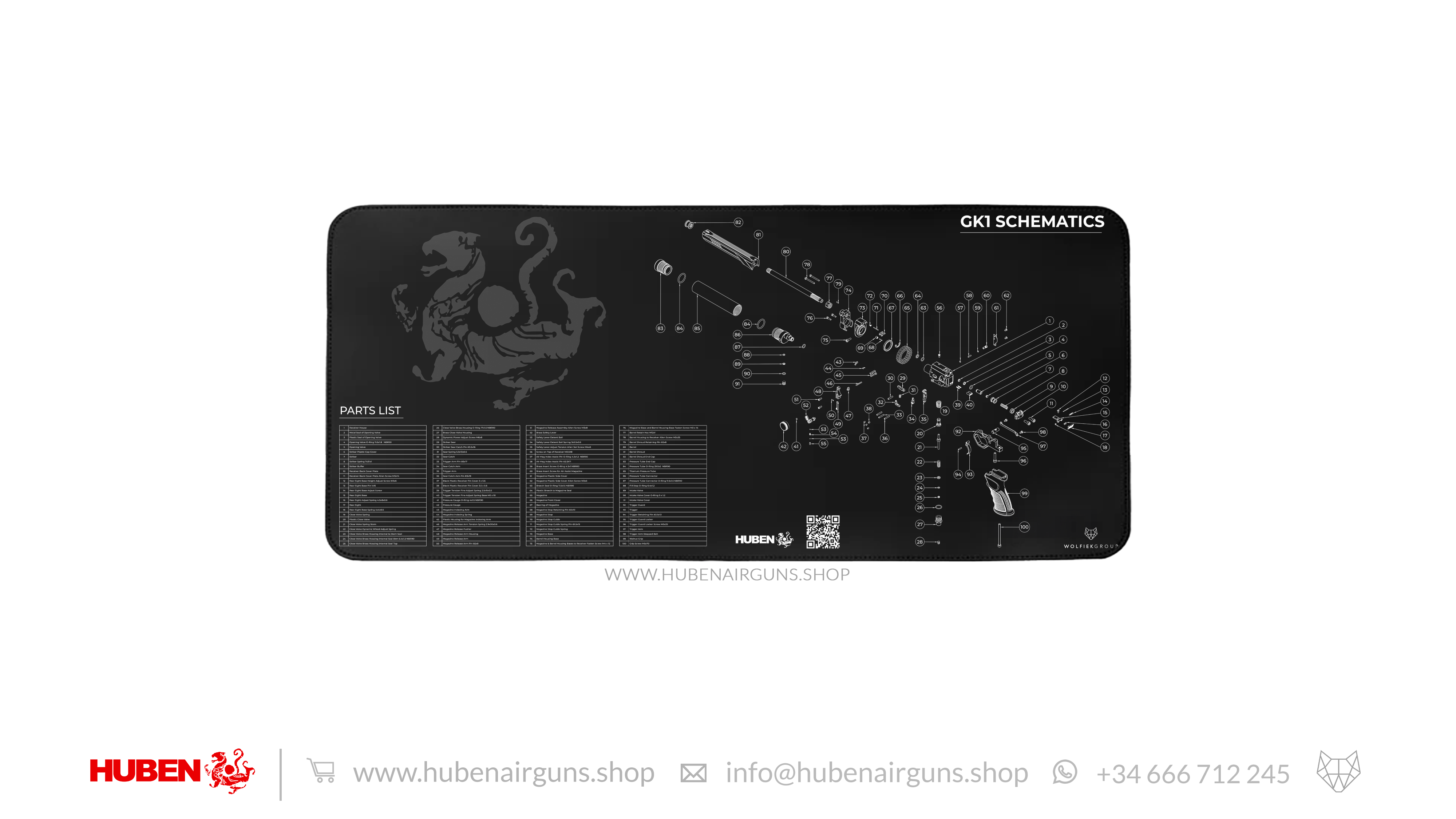 HUBEN GK1 WORKING MAT